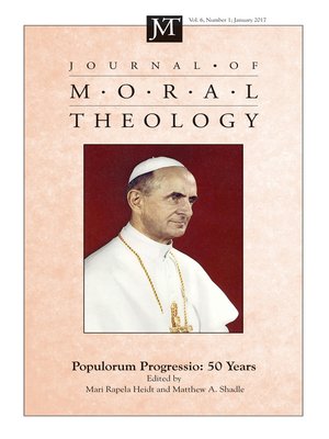 cover image of Journal of Moral Theology, Volume 6, Number 1